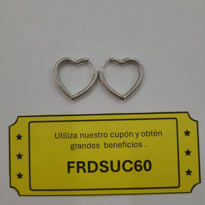ARRACADAS PAR PLATA 6.8 GRMS (SEMINUEVO)