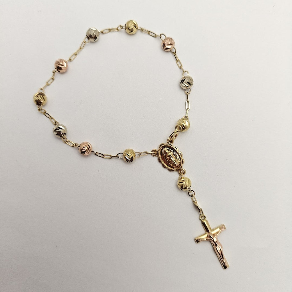 PULSERA ORO COMBINADO 14 K 4.6 GRMS (SEMINUEVO)