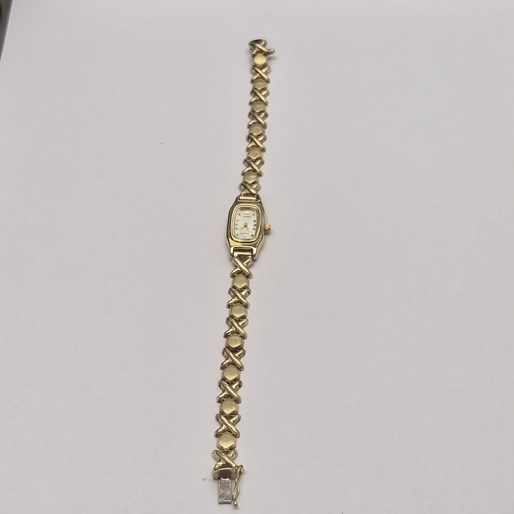 RELOJ CAJA ACERO PULSO ORO ORO 10 K 15.6 GRMS (SEMINUEVO)