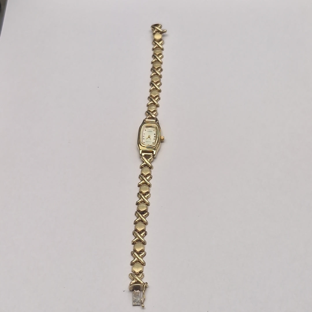 RELOJ CAJA ACERO PULSO ORO ORO 10 K 15.6 GRMS (SEMINUEVO)