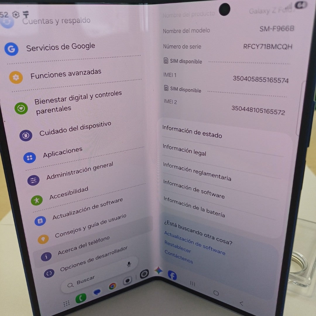CELULAR SAMSUNG GALAXY Z FOLD7 SM-F966B (2025) 512 GB 12 GB RAM (SEMINUEVO)