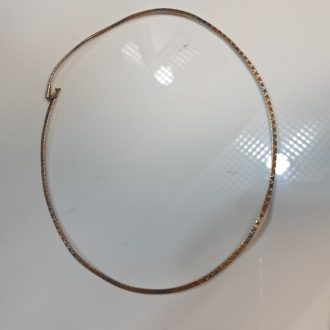 CADENA ORO, ORO COMBINADO 14 K 12.7 GRMS (SEMINUEVO)