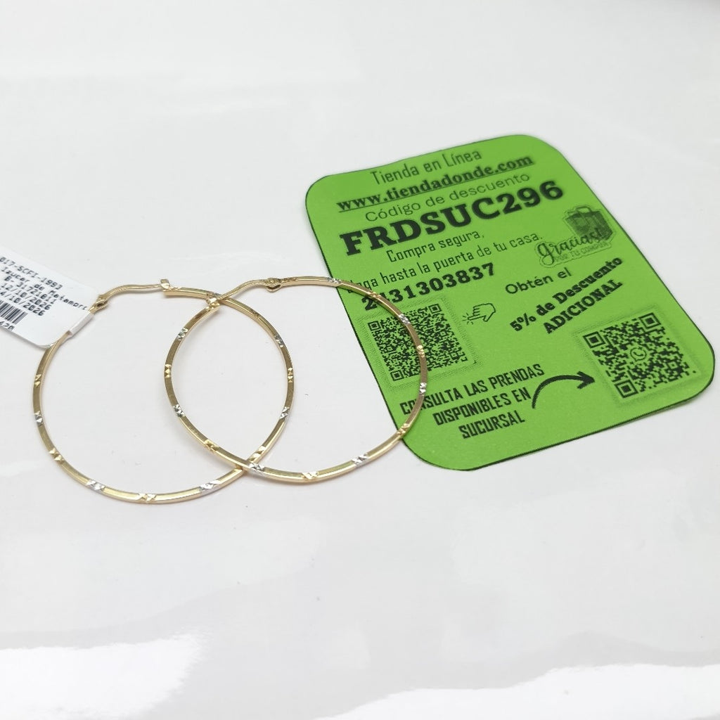 ARRACADAS PAR ORO 14 K 2.7 GRMS (SEMINUEVO)