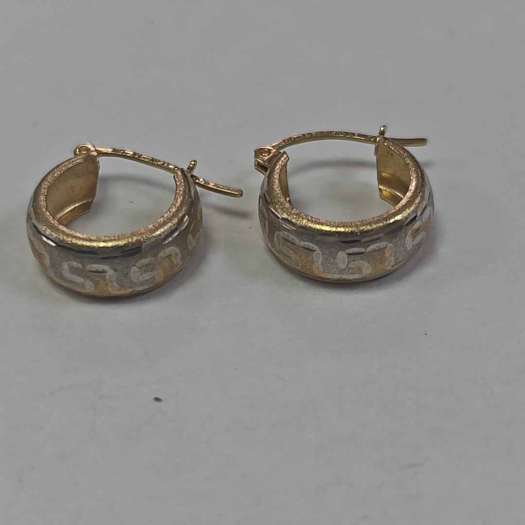 ARRACADAS PAR ORO 14 K 1.8 GRMS (SEMINUEVO)