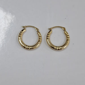 ARRACADAS PAR ORO 14 K 0.5 GRMS (SEMINUEVO)