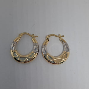 ARETES ARRACADAS COMBINADAS CON INFINITO 14K 2.3 GR (NUEVO)