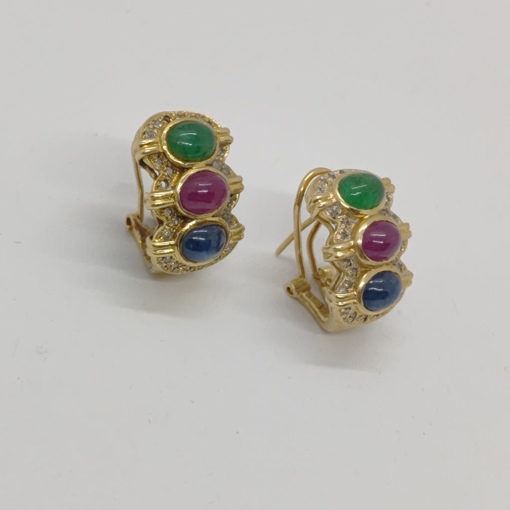 ARETES PAR ORO 14 K 9,10 GRMS (SEMINUEVO)