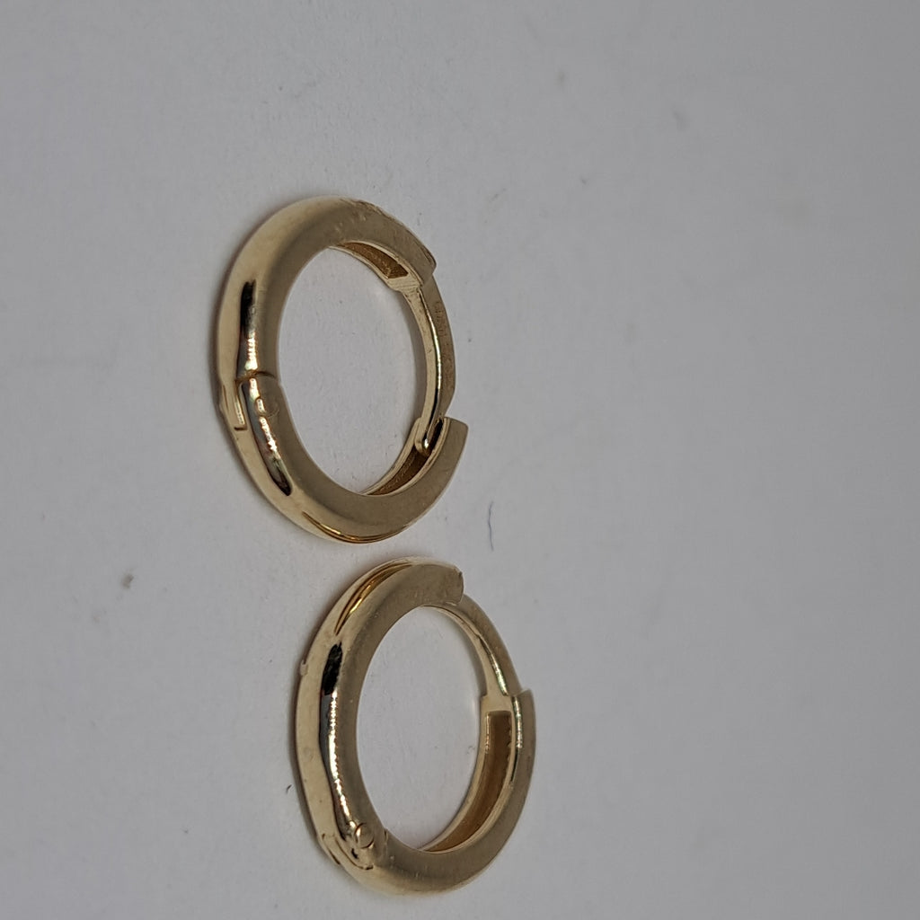 ARETES ARRACADAS LISAS 10K 1.2 GR (NUEVO)