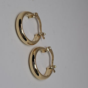 ARETES ARRACADA LISA 14K 1.7 GR (NUEVO)