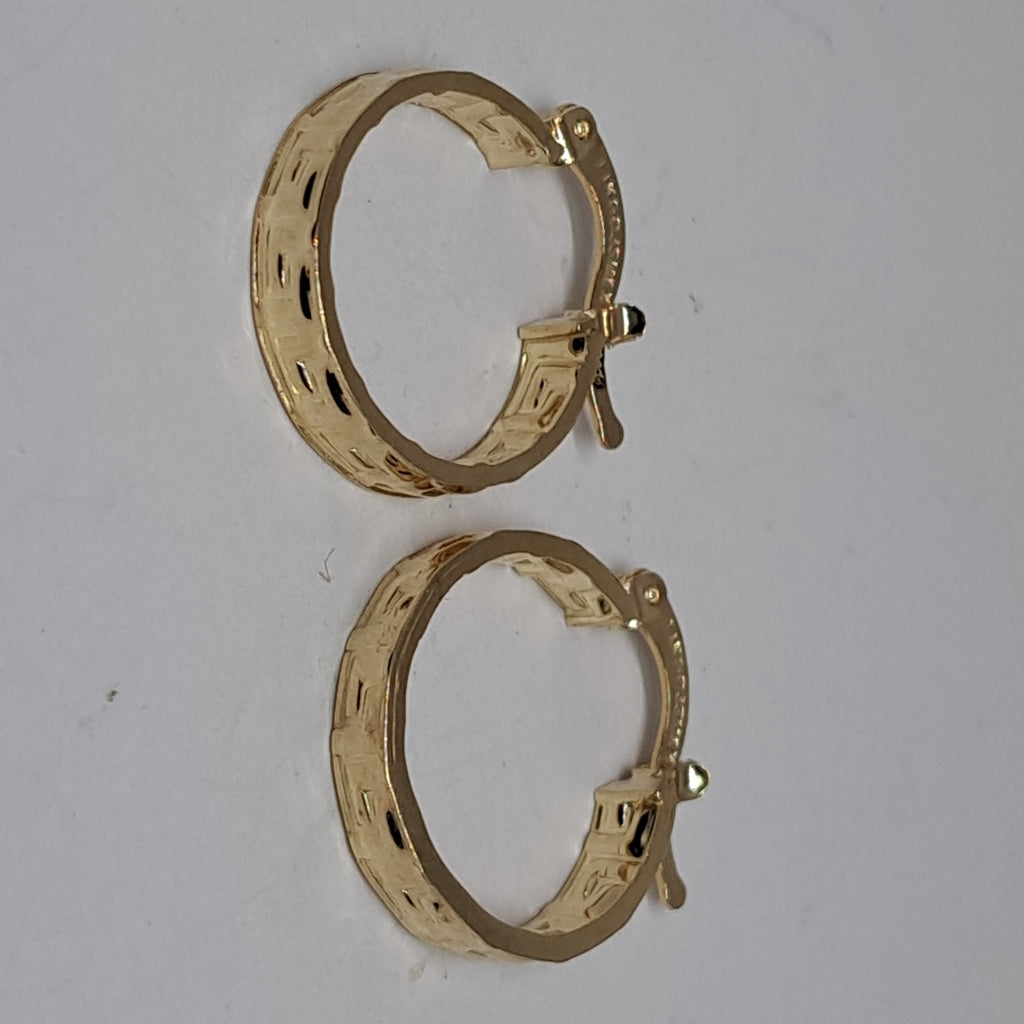 ARETES ARRACADAS FIG GRECAS 14K 1.8 GR (NUEVO)