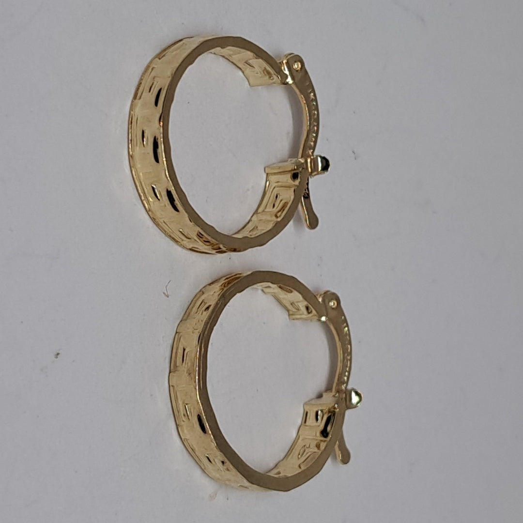 ARETES ARRACADAS FIG GRECAS 14K 1.8 GR (NUEVO)