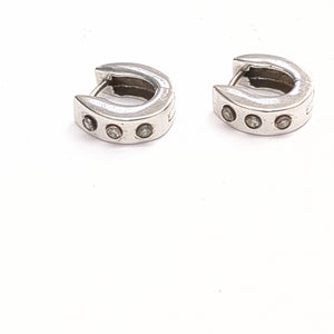 ARETES PAR ORO BLANCO 14 K 5,30 GRMS (SEMINUEVO)