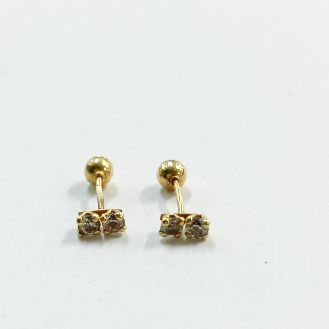 BROQUELES PAR ORO 14 K 0,30 GRMS (SEMINUEVO)