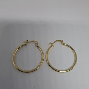 ARETES TEJIDO ARRACADAS LISAS 14K 1.5 GR (NUEVO)