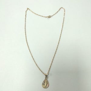 CADENA, MEDALLA RELIGIOSA ORO 8 K 1.4 GRMS (SEMINUEVO)