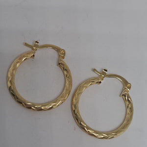 ARETES ARRACADAS LABRADAS 14K 2 GR (NUEVO)