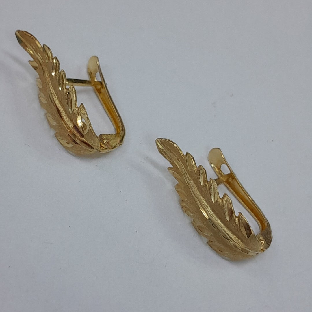ARETES PAR ORO 14 K 2.5 GRMS (SEMINUEVO)