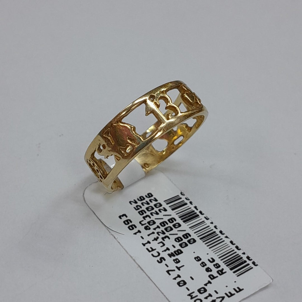 ARGOLLA DE LA SUERTE ORO 14 K 2.5 GRMS (SEMINUEVO)