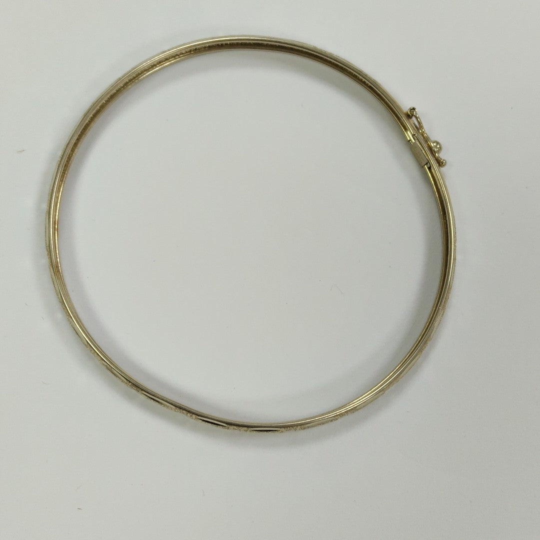 PULSERA RIGIDA ORO, RODIADO 14 K 4.3 GRMS (SEMINUEVO)