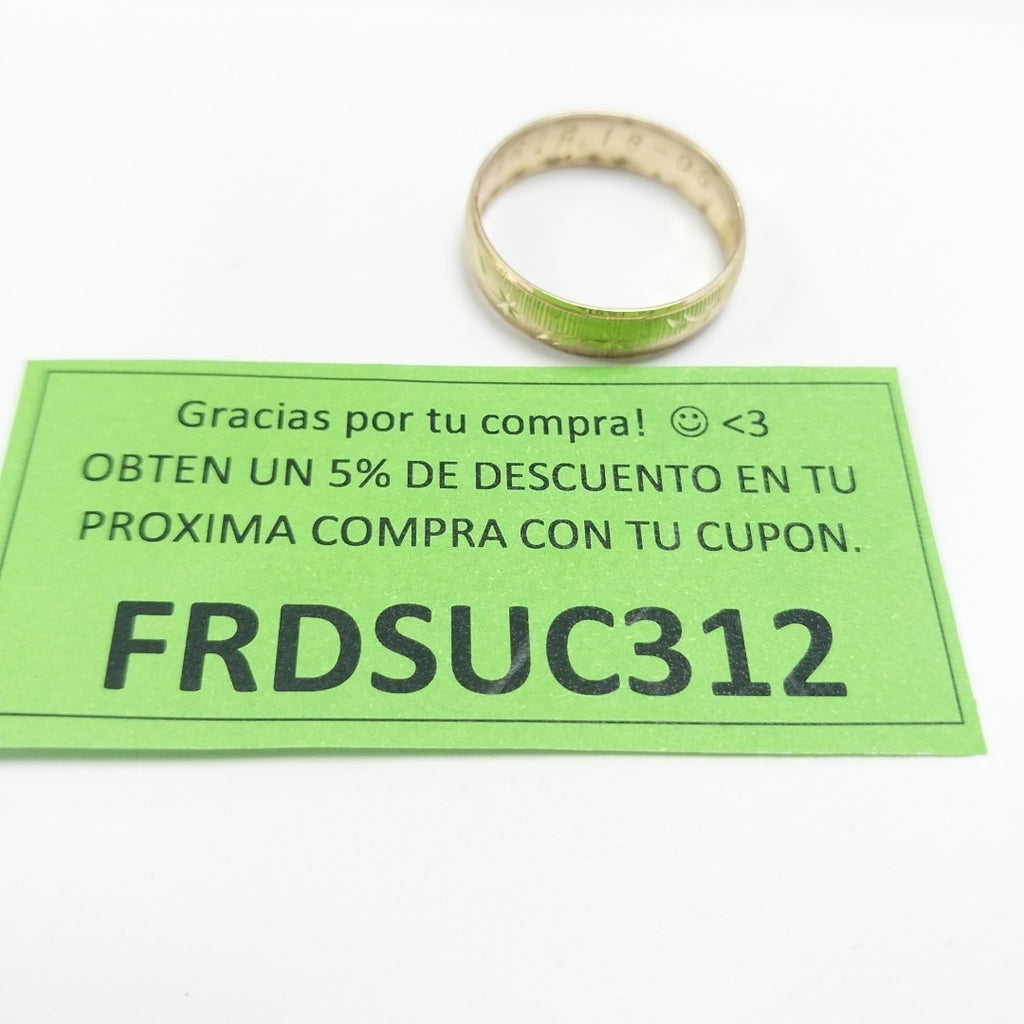 ARGOLLA ORO 8 K 2.2 GRMS (SEMINUEVO)