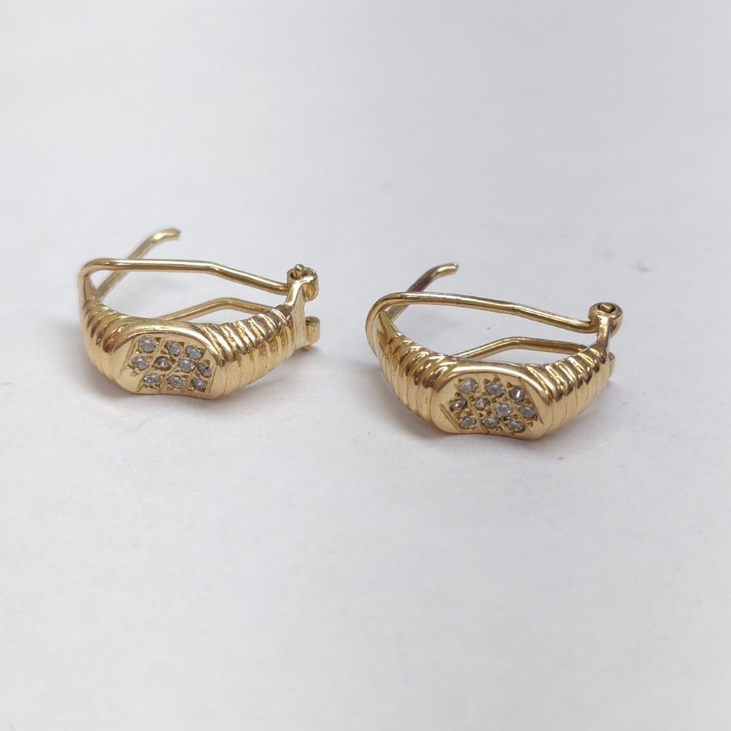 ARETES PAR ORO 14 K 6,50 GRMS (SEMINUEVO)