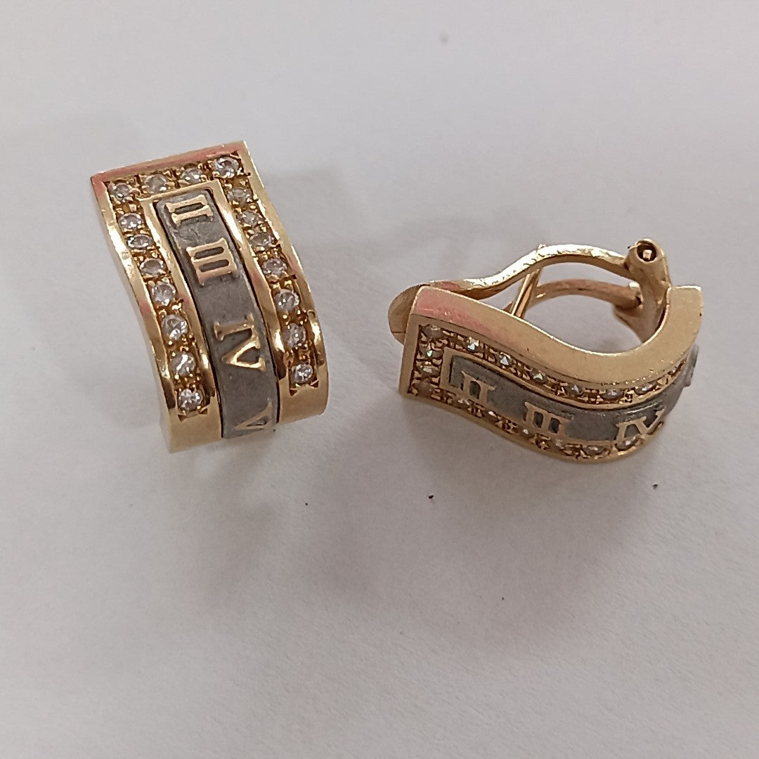 ARETES PAR ORO 14 K 9.2 GRMS (SEMINUEVO)