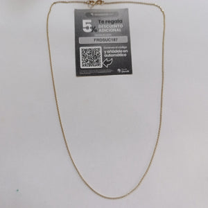 CADENA ORO 14 K 1,70 GRMS (SEMINUEVO)