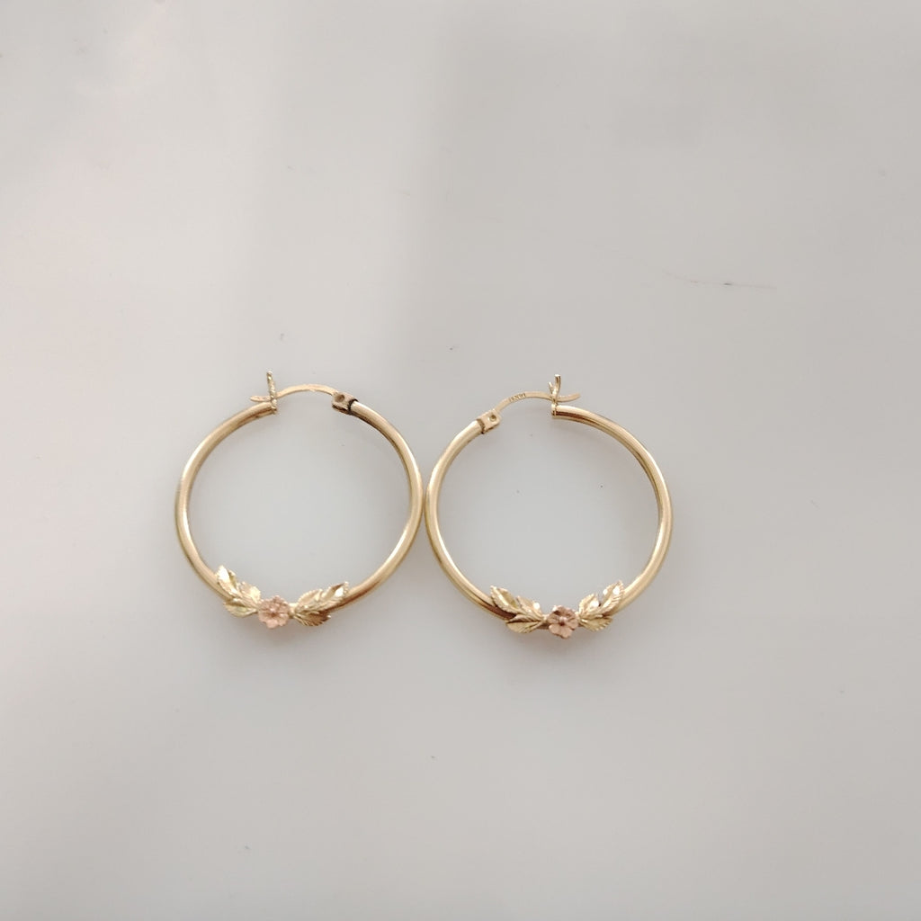 ARRACADAS PAR ORO 14 K 3.3 GRMS (SEMINUEVO)