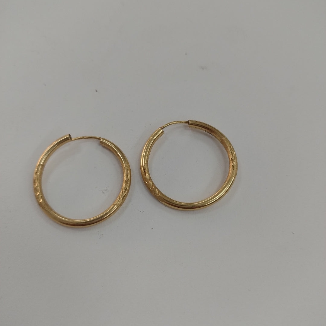 ARRACADAS PAR ORO 14 K 1.8 GRMS (SEMINUEVO)