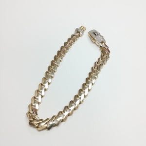 PULSERA CABALLERO MONACO ORO 14K 11.1 (NUEVO)