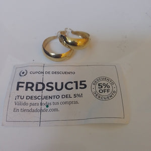 ARRACADAS PAR ORO 14 K 4.9 GRMS (SEMINUEVO)