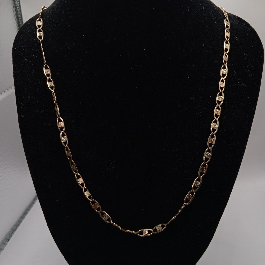 CADENA ORO, ORO COMBINADO 10 K 12.1 GRMS (SEMINUEVO)