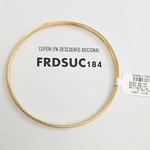 PULSERA RIGIDA ORO 14 K 9 GRMS (SEMINUEVO)
