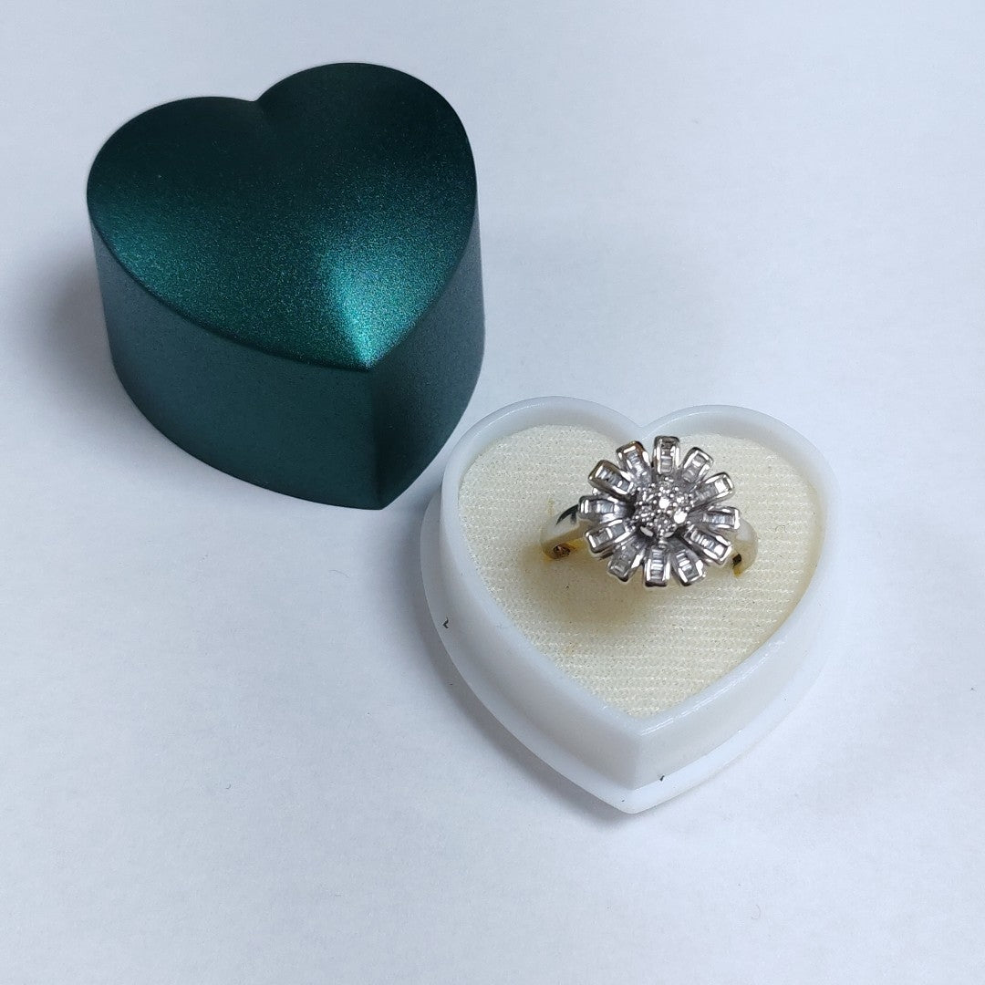 ANILLO ORO BLANCO 14 K 4.7 GRMS (SEMINUEVO)