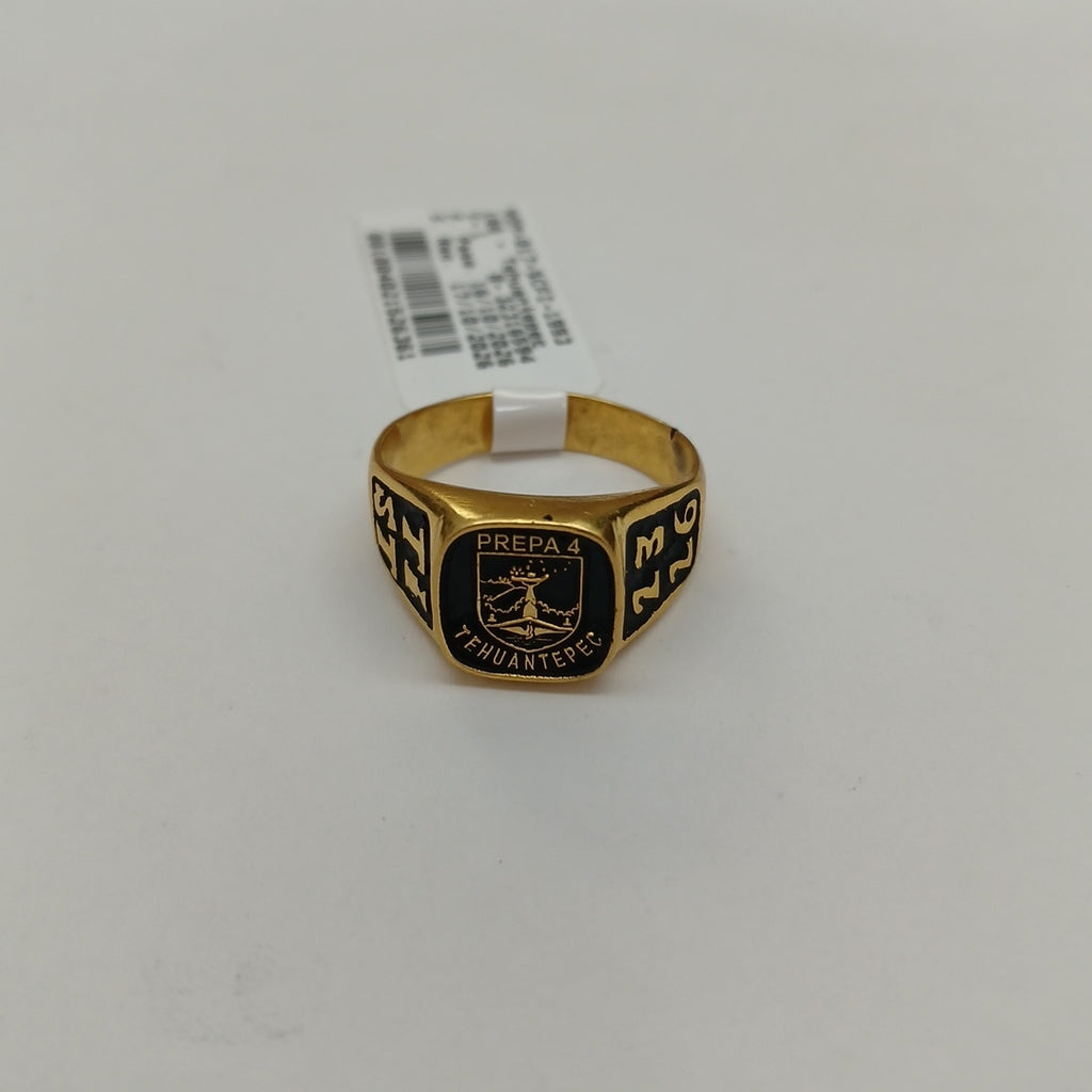 ANILLO DE GRADUACIÓN ORO 10 K 4.6 GRMS (SEMINUEVO)