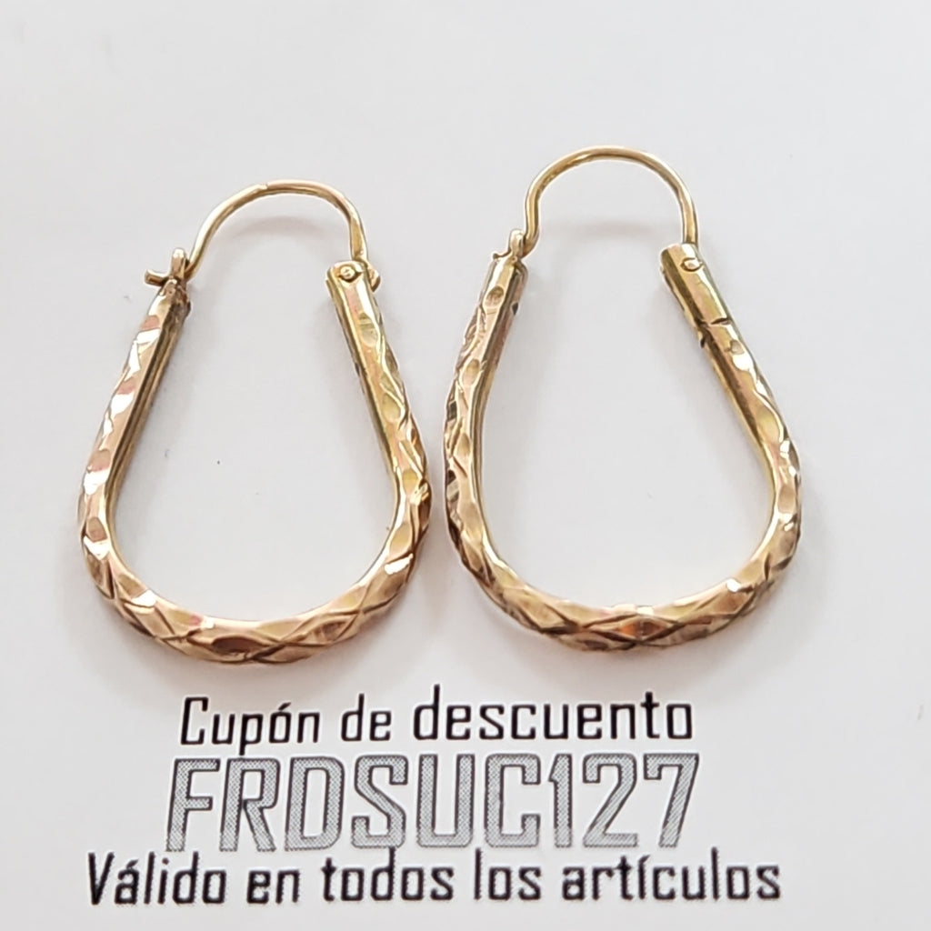 ARETES PAR ORO 10 K 3.5 GRMS (SEMINUEVO)