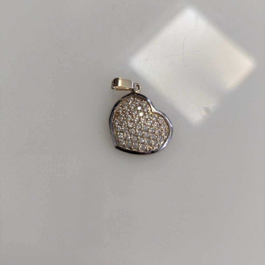 DIJE CORAZON CON CIRCONIAS 14K 1.8 GR (NUEVO)