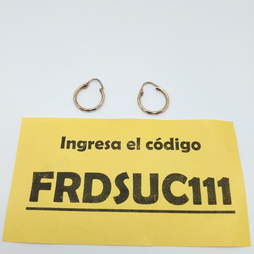 ARRACADAS PAR ORO 14 K 0.9 GRMS (SEMINUEVO)