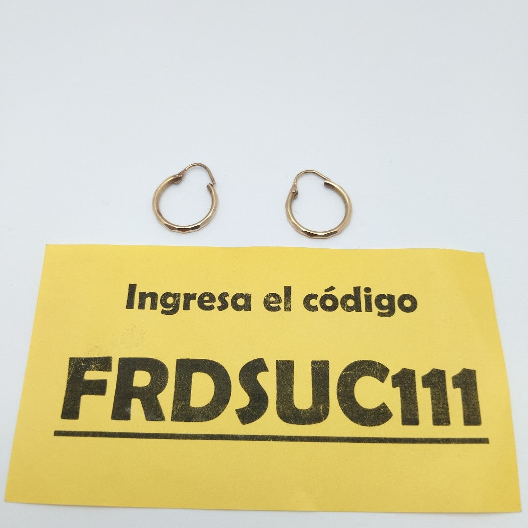 ARRACADAS PAR ORO 14 K 0.9 GRMS (SEMINUEVO)
