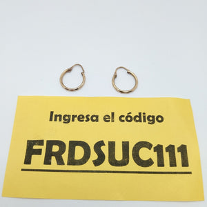 ARRACADAS PAR ORO 14 K 0.9 GRMS (SEMINUEVO)