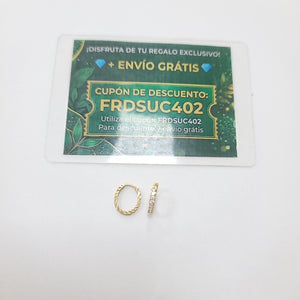 ARRACADAS PAR ORO 10 K 1 GRMS (SEMINUEVO)