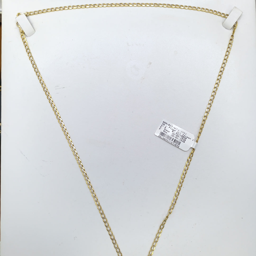 CADENA ORO, RODIADO 10 K 8.4 GRMS (SEMINUEVO)