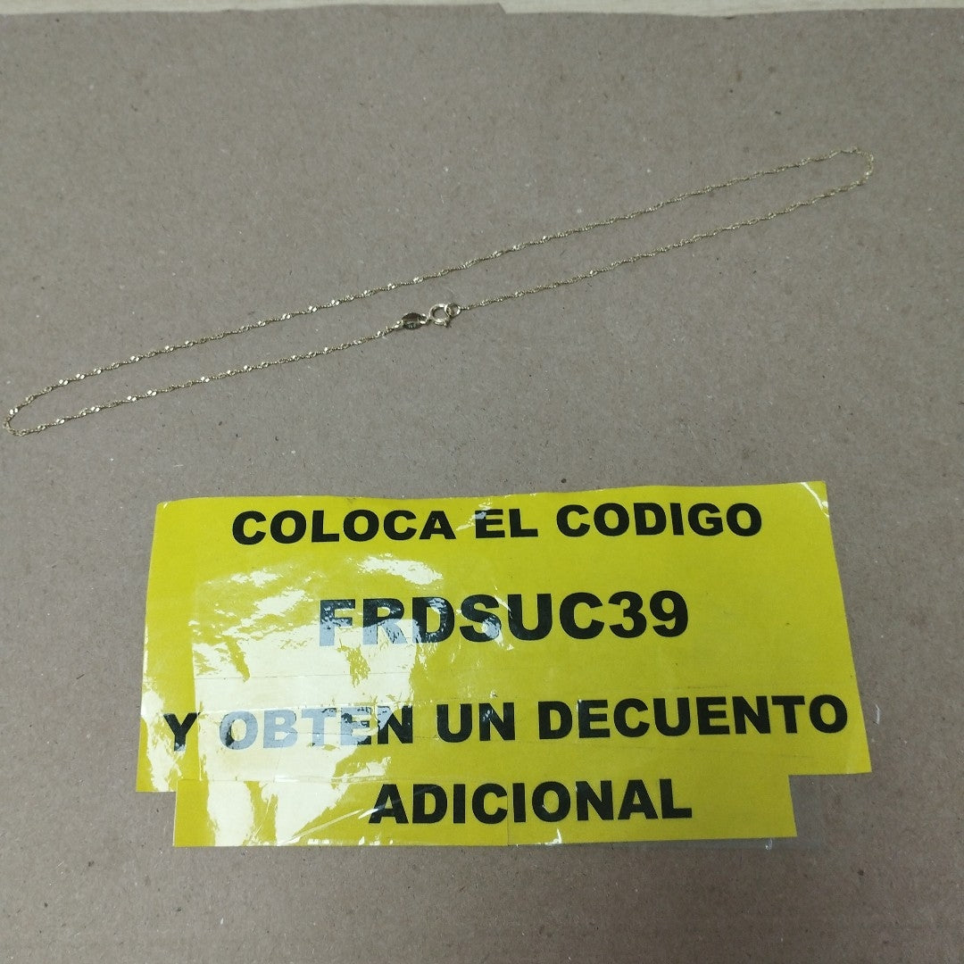 CADENA ORO 10 K 0,90 GRMS (SEMINUEVO)