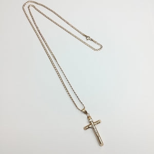 CADENA, CRUZ ORO 10 K 3.9 GRMS (SEMINUEVO)
