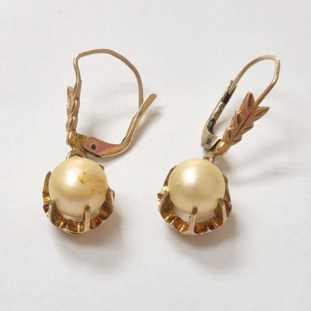 ARETES PAR ORO 14 K 3.2 GRMS (SEMINUEVO)