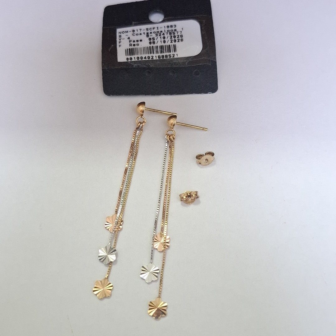 BROQUELES PAR ORO 14 K 2,80 GRMS (SEMINUEVO)