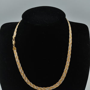 GARGANTILLA ORO, ORO COMBINADO 14 K 11.7 GRMS (SEMINUEVO)