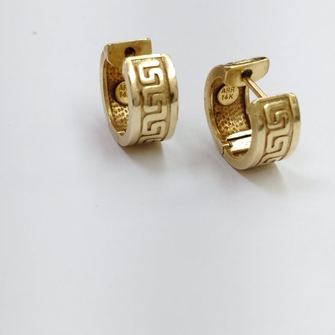 ARRACADAS PAR ORO 14 K 5,90 GRMS (SEMINUEVO)