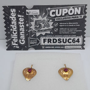 ARETES PAR ORO 10 K 2.6 GRMS (SEMINUEVO)