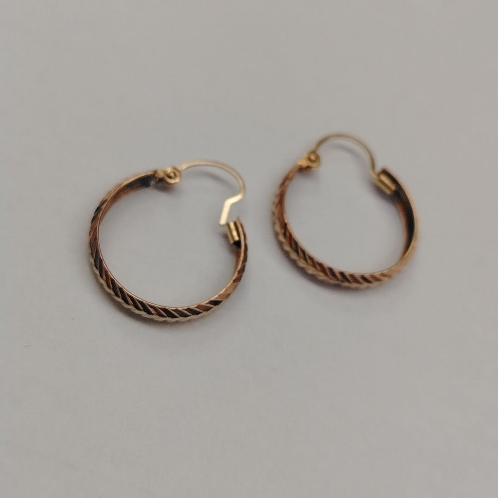 ARRACADAS PAR ORO, RODIADO 8 K 1.3 GRMS (SEMINUEVO)